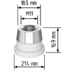 Керамический держатель сопла D21,4 (M11) для Raytools  арт.120515092A - st-e.info - Ангарск