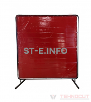 Экран защитный 1.74х2.34m, красный - st-e.info - Ангарск
